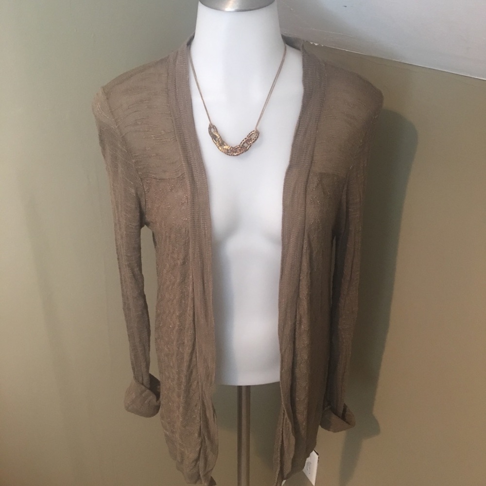 Absolutely Women Lightweight Olive Cardigan SZ S.